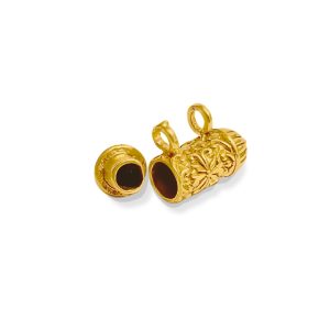 Golden Ashtadhatu Traditional Tabeez (Cylindrical)